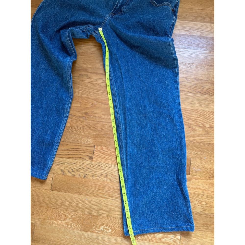 Abercrombie & Fitch Curve Love 90s Relaxed Jean High Rise Blue Denim 29/8R - Picture 5 of 7